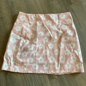 Flower pattern skirt